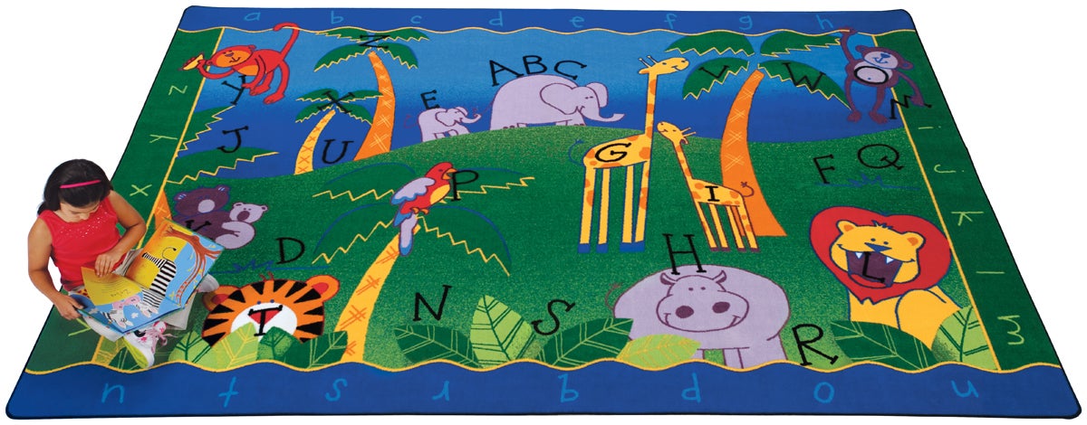 Alphabet Jungle Carpets For Kids
