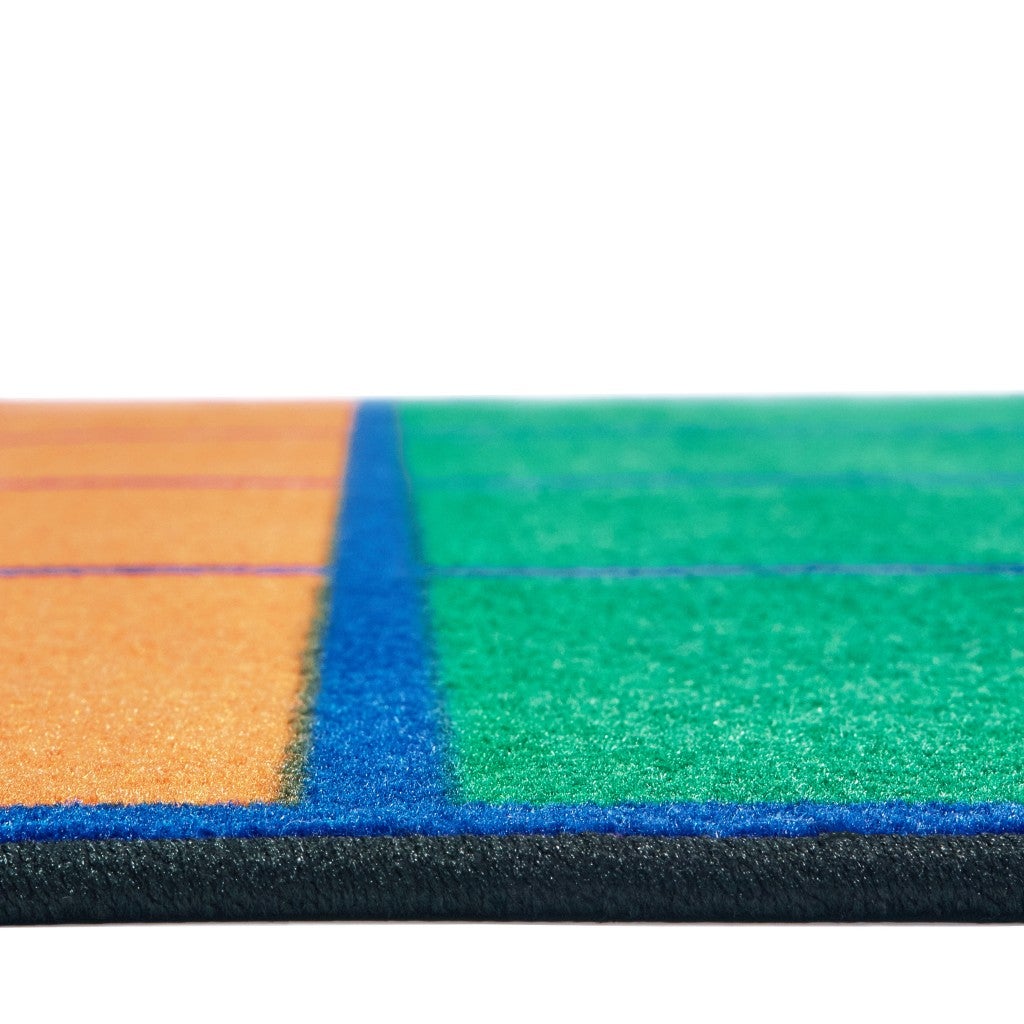 Colorful Rows Seating Rug Carpets For Kids