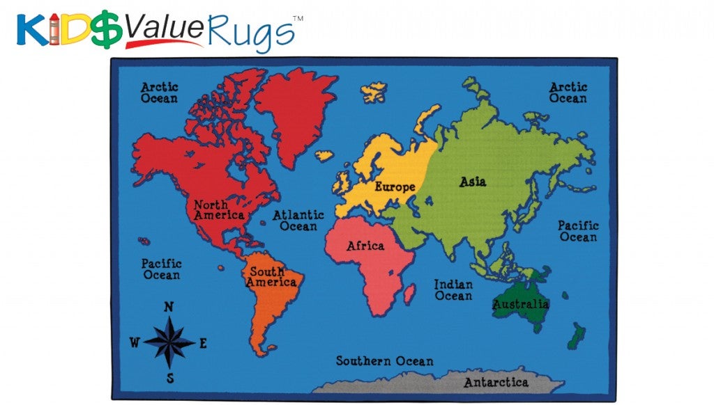 Atlantic Ocean Map For Kids
