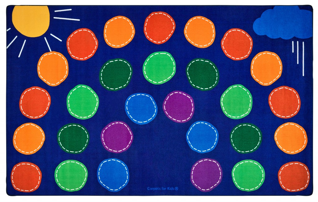 76 x 12 Kid Carpet FE701-44A ABC Rainbow Seating Nylon Area Rug 24 Multicolored 