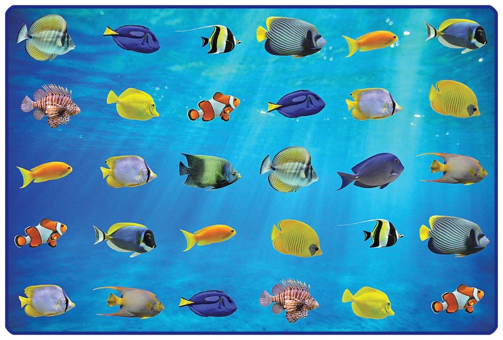 Friendly Fish Seating Rug Carpets For Kids