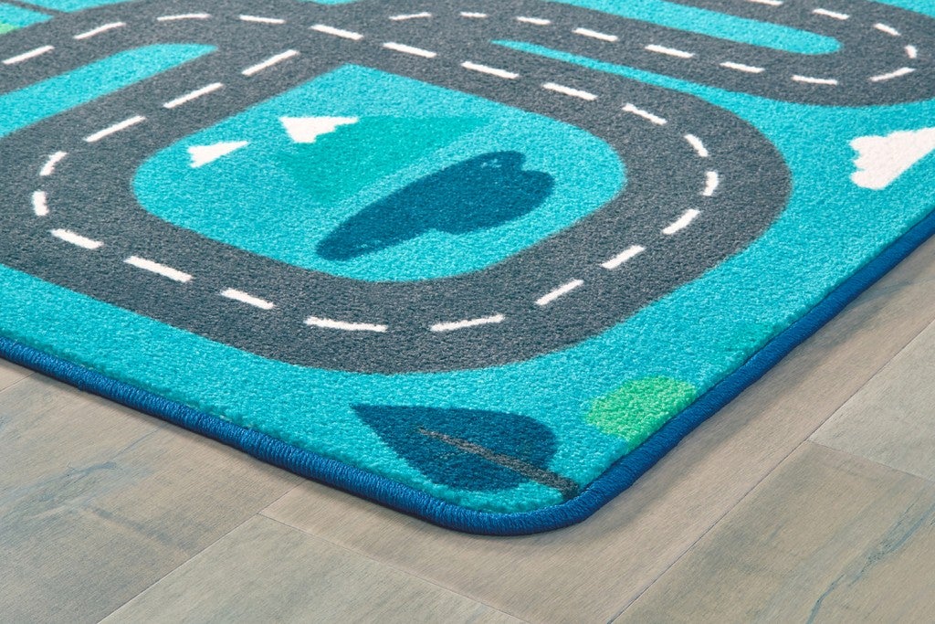 Tranquil Traveling Road Play Rug - Carpets For Kids
